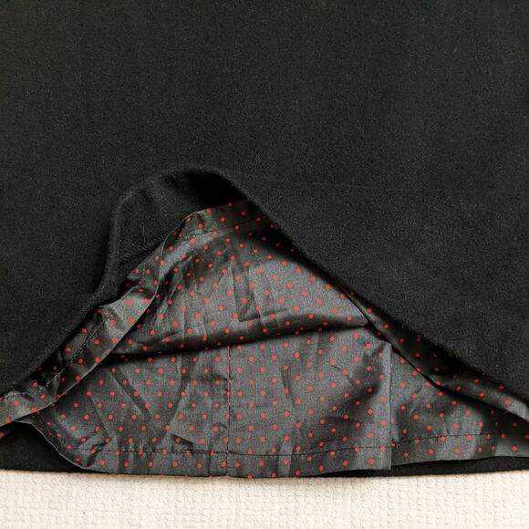 J. CREW Cameron Black Wool Cashmere Sleeveless Mini Shift Sack Dress Size 2 - Picture 6 of 8